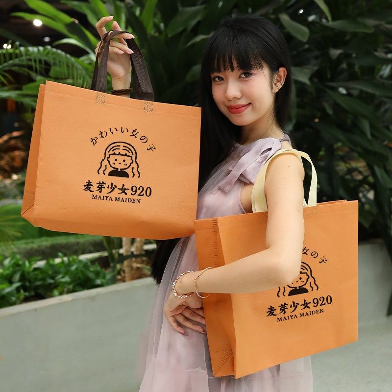 服装店手提袋无纺布袋定制LOGO礼品包装袋手拎购物袋环保袋子定做