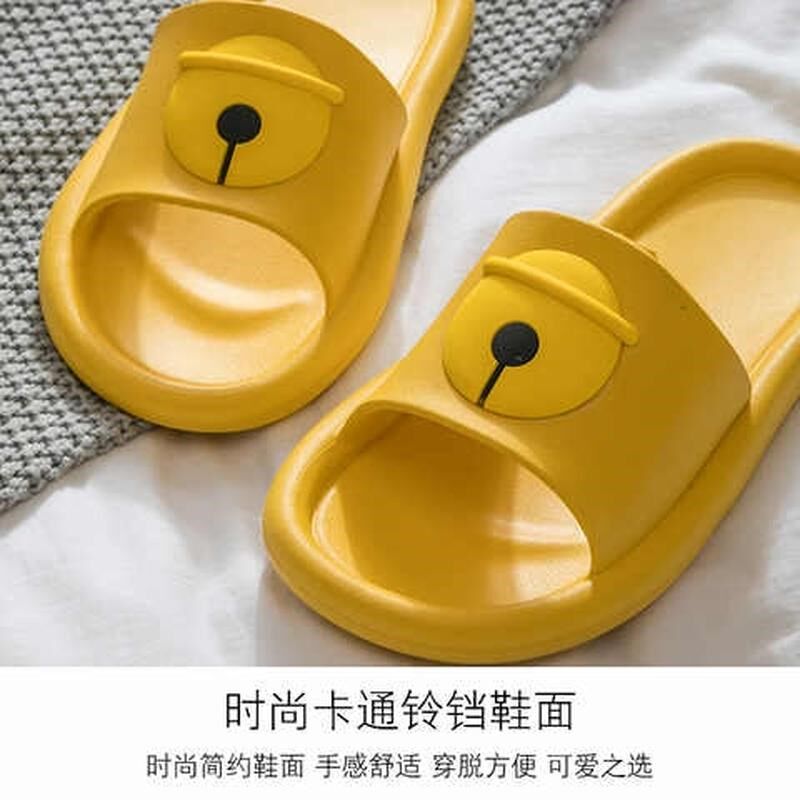 可爱凉拖鞋女铃铛夏季外穿室内防滑家居家用浴室男生拖鞋新款夏春