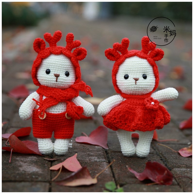 生肖龙宝宝玩偶毛线diy编织材料包孕期打发时间手工龙年新年礼物