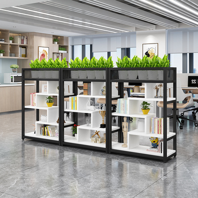 办公室隔断置物架书架餐饮铁艺屏风落地玄关装饰柜展示架绿植花架