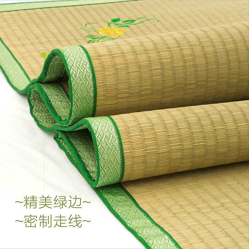 加厚加密款天然草席1.8双人床凉席1.5m双面垫子0T.9m学生宿舍单人