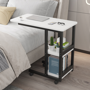 可移动床边桌家用笔记本电脑桌宿舍卧室床上书桌大T学生懒人小桌