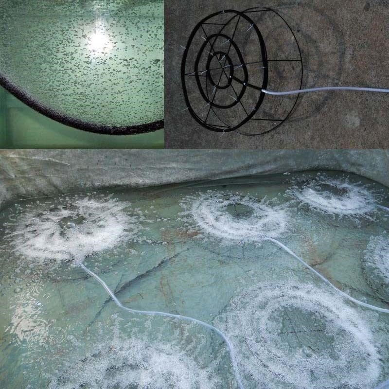 爆气盘增氧盘曝气盘纳米气盘浸塑盘曝气管高底盘水底增氧器曝气盘