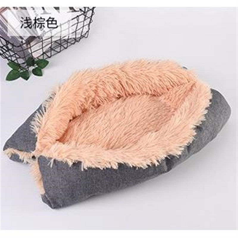 南韩绒猫床猫用品猫睡毯猫隧道猫睡袋两用狗窝猫S窝宠物窝寵物睡