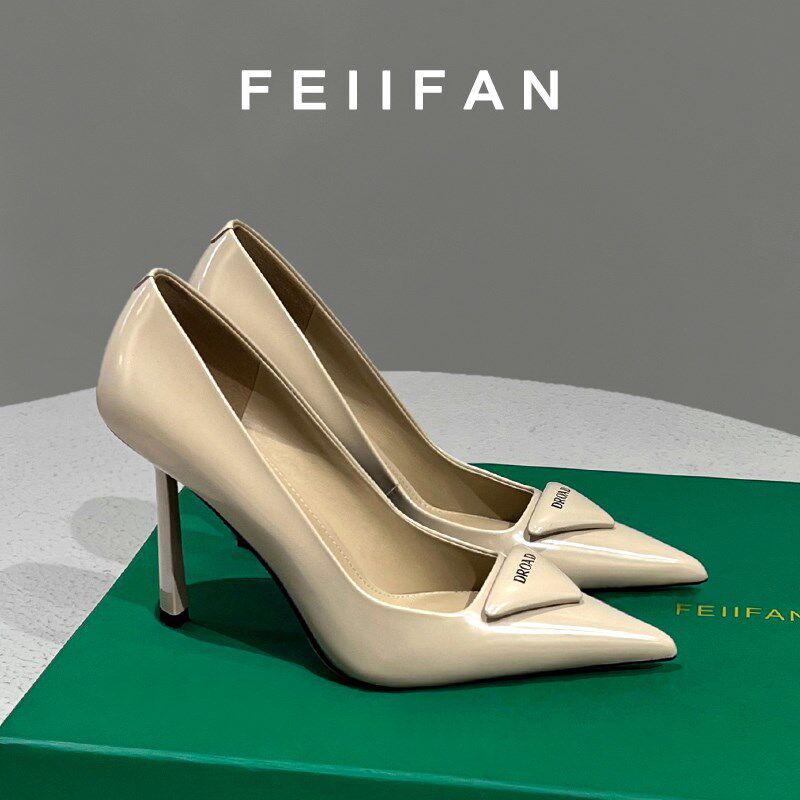 裸色高跟鞋2024春p秋新款高级感细跟法式不累脚绝美气质尖头单鞋