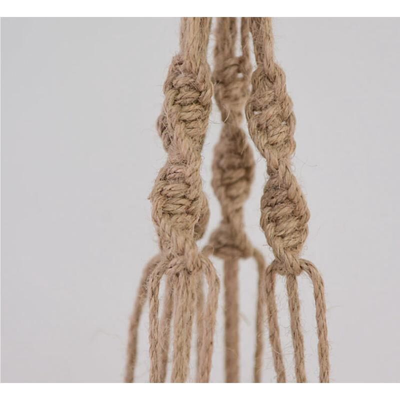 麻绳diy吊兰花盆手工花器壁挂垂吊花篮手编悬挂美式网兜吊架新款