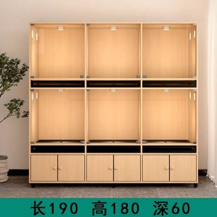 宠物店狗笼子狗别墅猫狗一体柜泰迪犬狗房狗狗寄养柜实木狗展示柜