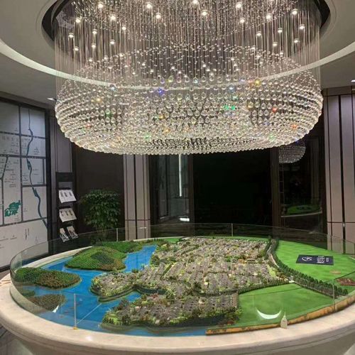 酒店工程水晶灯大厅吸顶灯KTV会所大堂灯宴会厅珠宝店圆形吸顶灯