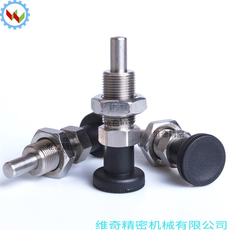 旋钮柱塞 M20行程20长分度销GN817.8 定位锁扣弹簧柱塞 机械锁销