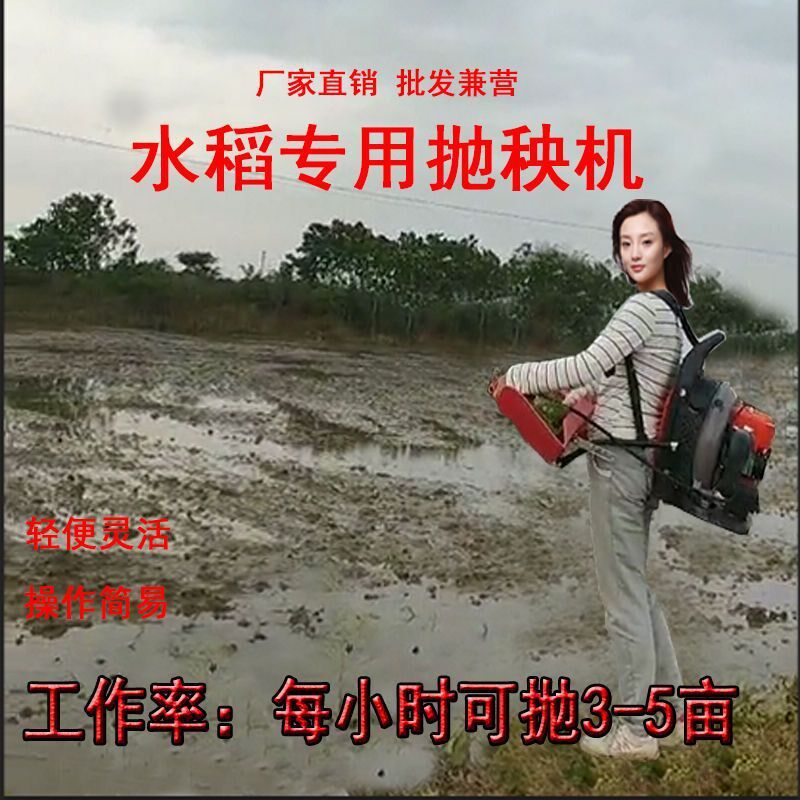 背负式水稻抛秧机抛秧播种器秧苗抛秧机器秧盘电动秧苗抛撒机
