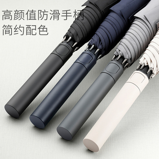 左都雨伞大号自动伞男简约晴雨两用超大长柄伞直柄双人学生抗风伞
