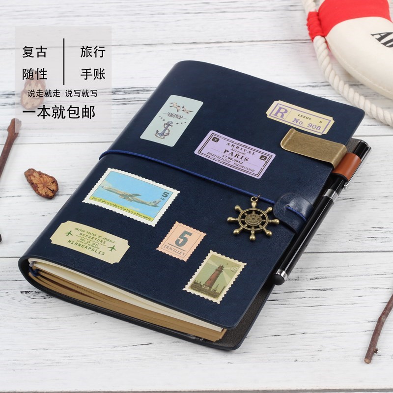 A5记事本小清新笔记本文r具手帐y本定制LOGO手记账本日记本子活页