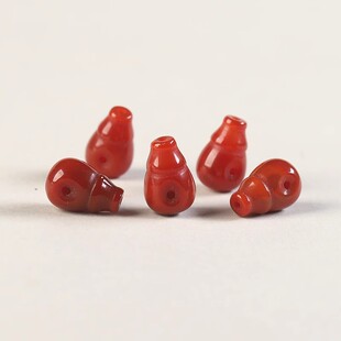 136-7A天然红玛瑙南红玛瑙三通散珠手串男女士diy手工手链项链