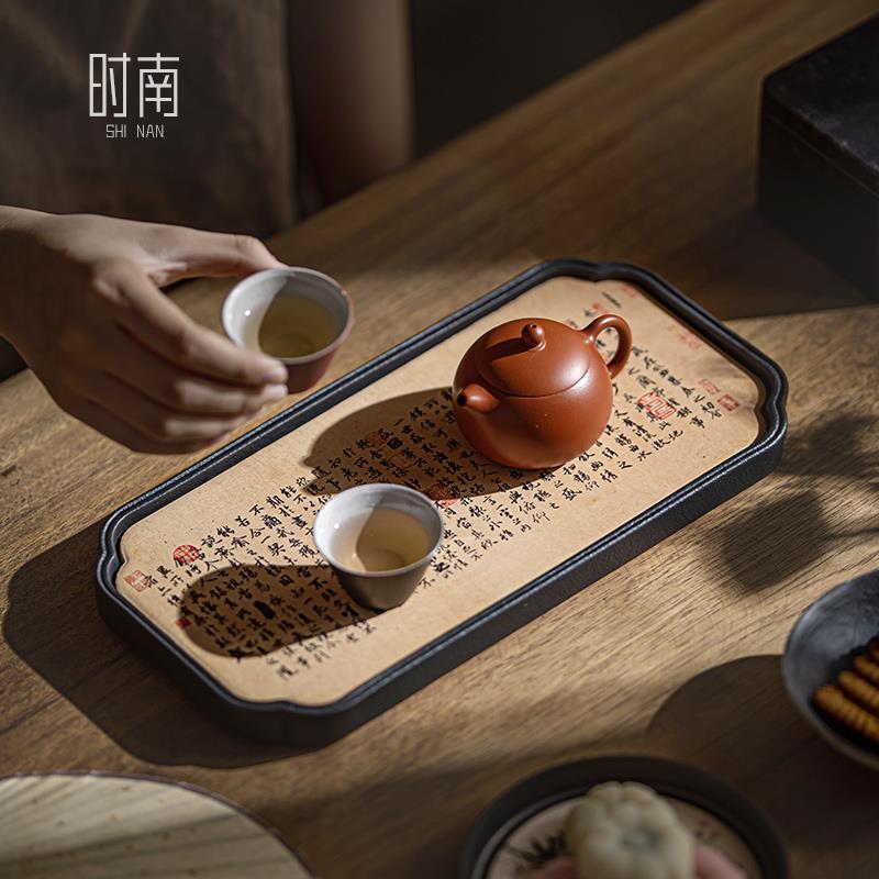 国风速干吸水干泡盘陶瓷创意壶承壶托家用沥水小茶几小型茶具茶盘