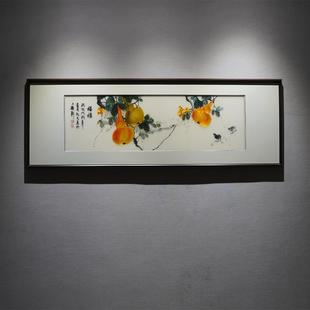床头画手工客厅餐厅玄关走廊手工刺绣画装 苏绣成品挂画新中式 饰画