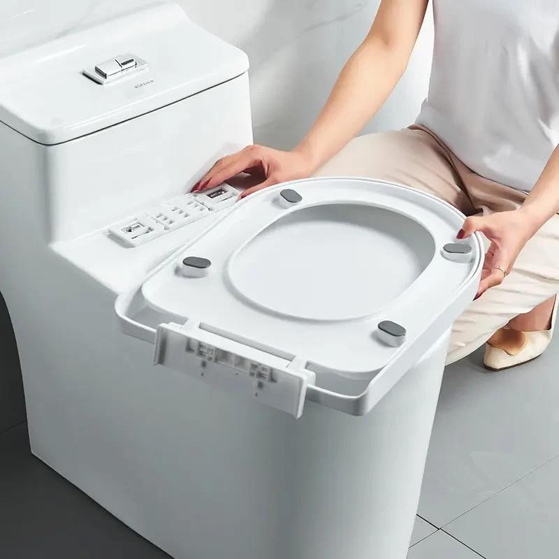 马桶盖子家用通用配件坐便盖通用厕所板加厚坐垫圈子母坐便器板