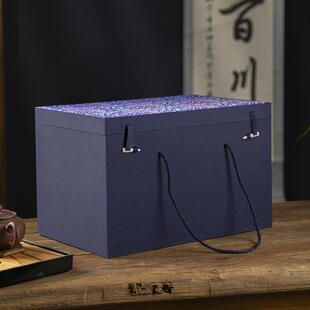 高档云锦布大号礼盒陶瓷器花瓶盘子工艺礼品收纳包装锦盒定制送礼