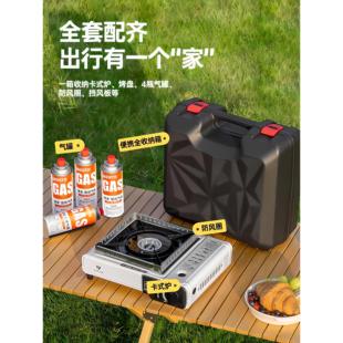 日本卡式 氣罐全套卡磁瓦斯爐野外炊具煤燃氣野餐爐子 爐戶外便攜式