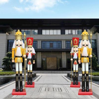 胡桃夹子雕塑迎宾士兵玻璃钢人物装饰门口英国大木偶卫兵落地摆件