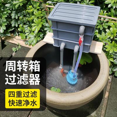 官方正品鱼缸过滤器净水循环三合一系统配件养鱼用品大全龟滴流盒