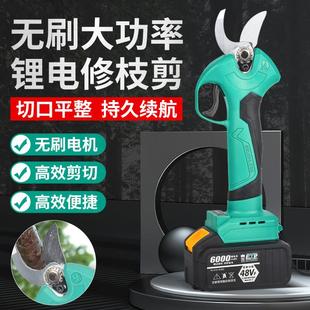 瑞仕大艺无刷电动剪刀果树修枝剪充电式锂电剪树枝电剪子剪枝