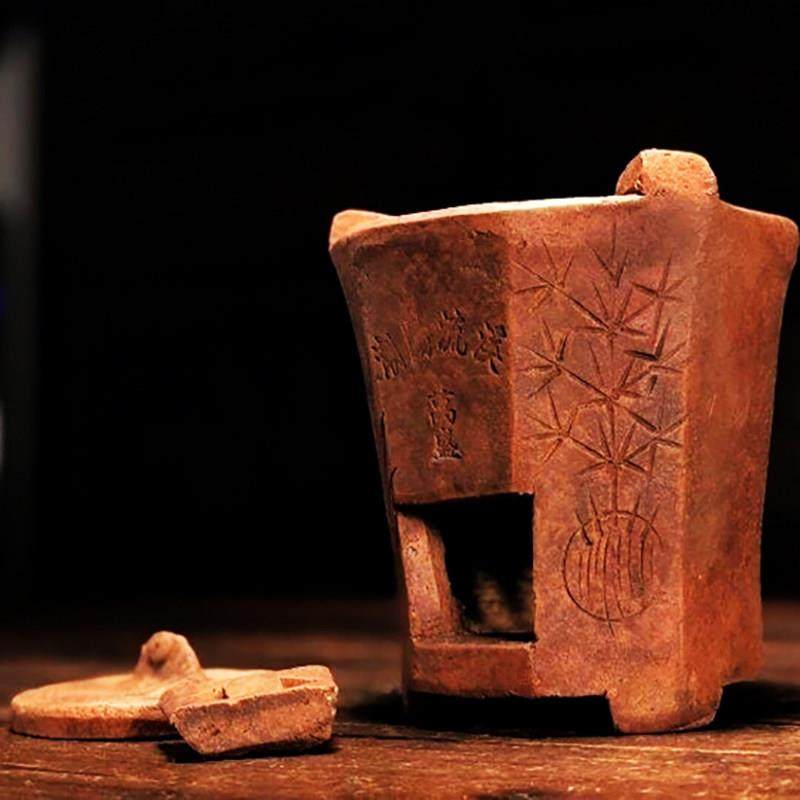 【为人民服务-款】圆形煮茶碳炉红泥手工碳炉加厚耐烧防裂,餐饮具,煮茶炉,淘宝优惠券,粉丝福利购,淘宝优惠卷