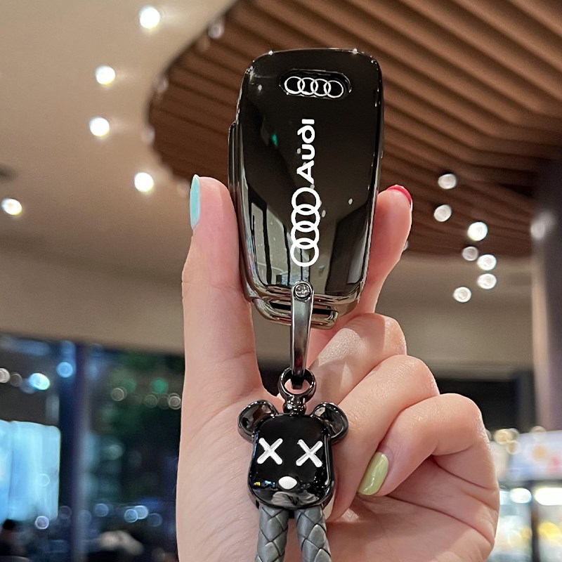 奥迪a3钥匙套q3车q2l高端a6l网红a4l女2023款a3l男士a5q7扣a8