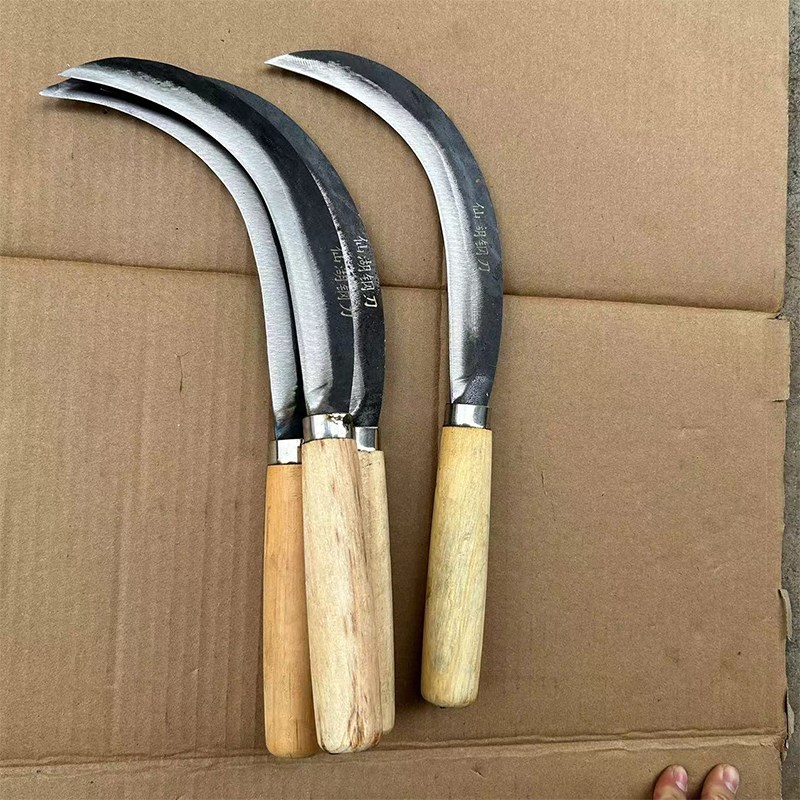 广西纯手工锻打镰刀割草刀砍香蕉树砍树枝砍甘蔗割椰子割槟榔刀