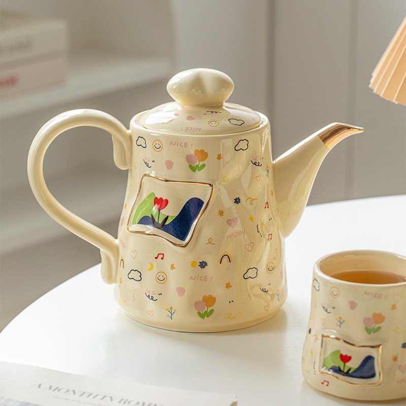 创意杯子套装陶瓷家用客厅水壶杯具套装乔迁新居礼品茶杯茶具套装