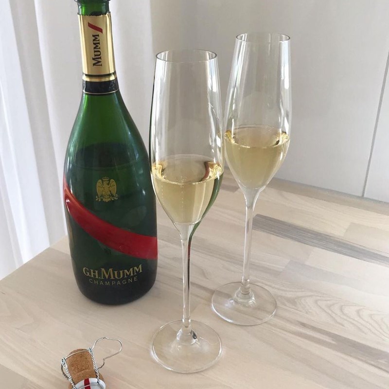 小饮*水晶甜酒玻璃香槟杯套装家用高脚杯红酒杯起泡酒杯 一对2祇