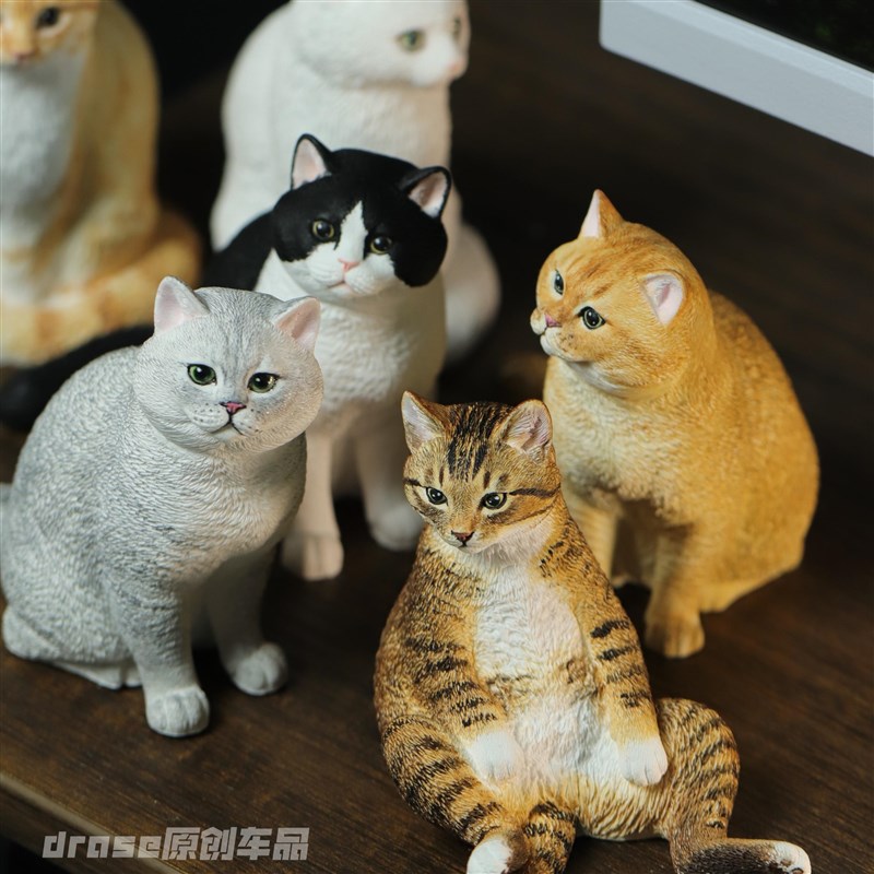 可爱猫咪宠物定制摆件车载中控台香薰桌面装饰英短美短布偶礼物