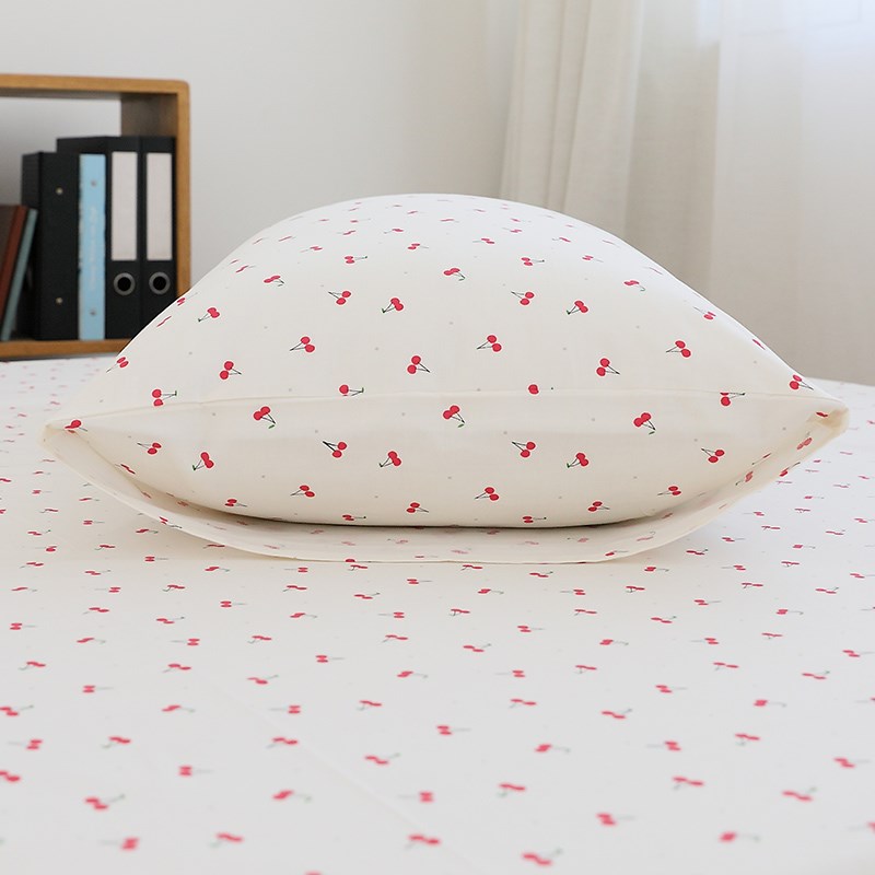 小樱桃2023新款枕头套枕芯套一对装儿童家用全棉单人48cm74cm