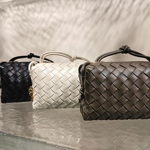 意大利小羊皮纯手工编织loop相机包时尚 百搭枕头包单肩斜跨小方包