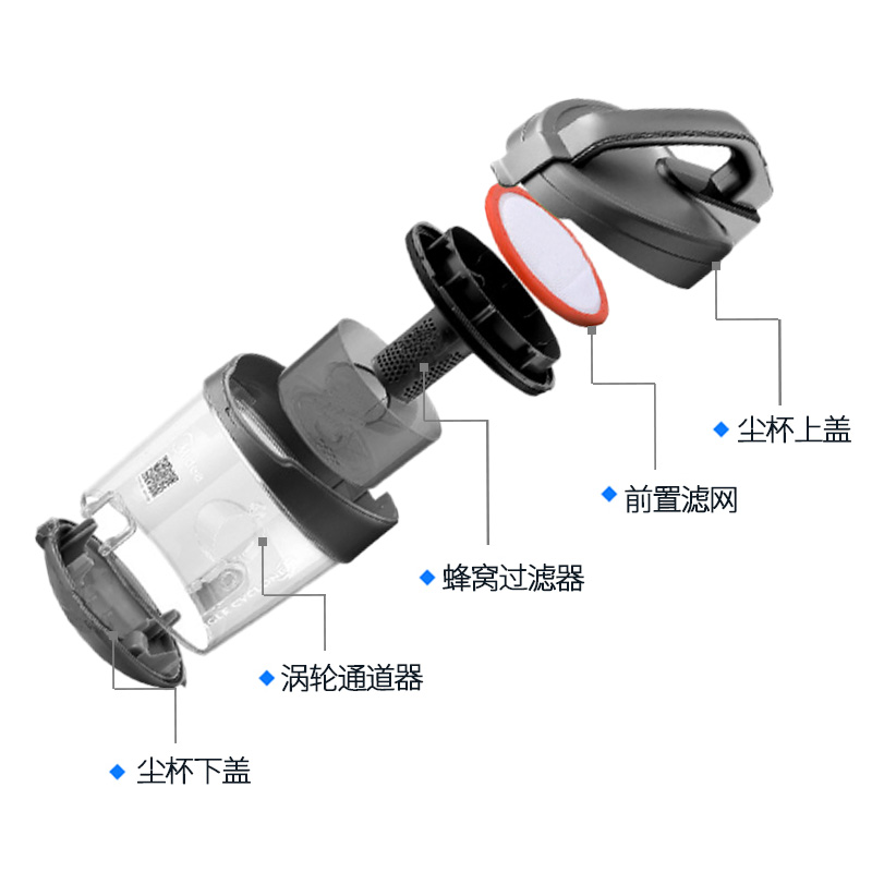适配美的吸尘器配件海帕 滤芯 过滤网C3-L143C C3-L148B C3-L141C