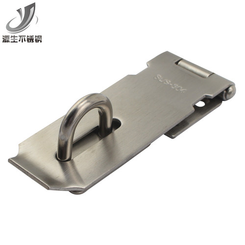 304不锈钢插销锁牌门鼻子防盗挂锁扣木门搭扣锁片挂锁牌 插销