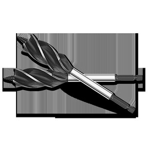 加长木工支罗钻六角柄四槽四刃木工钻头门锁抽屉开孔扩孔钻开孔器