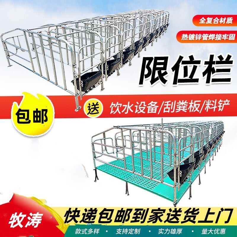 母猪地面猪用限位栏养猪场设备加厚地面围栏猪圈漏粪板设备