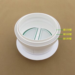 厨房公共烟道防串味止逆阀160pvc管排烟管防烟宝180油烟机止回阀