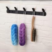 出口德国黑色挂衣钩排钩门后衣帽钩卫生间厨房收纳挂衣钩浴室挂件