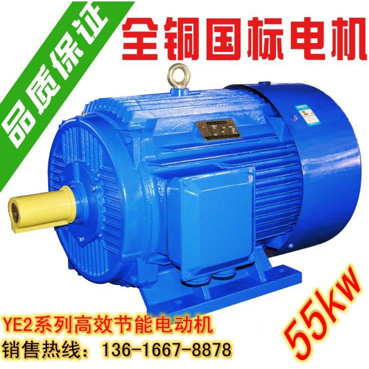 Y三相异步电动机55kw2 4 6 8极380V三相电机55KW电机国标铜线卧式