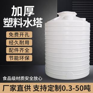 加厚塑料水塔储水罐大号储水桶PE水箱户外桶牛筋桶大容量水塔吨桶