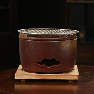 复古陶炉实用室内炭炉炭火茶桌烤炉户外套装 围炉煮茶器中式 打边炉
