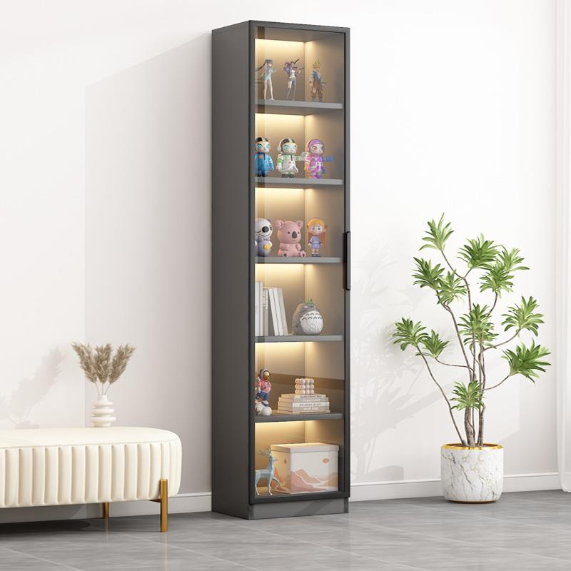 书柜展示玻璃柜家用客厅靠墙落地置物架免费送货包安装可定制柜子