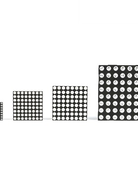 3MM 8*8 LED点阵模块 1088AS 共阴 高亮红色光16脚 32*32mm