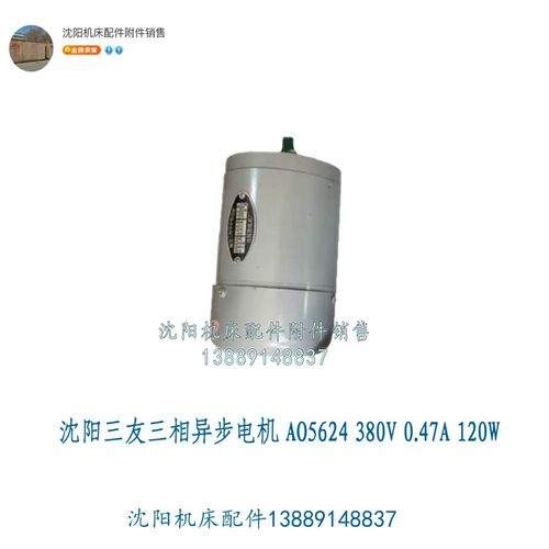 沈阳三友三相异步电机 A05624 AO5624 380V 0.47A 120W