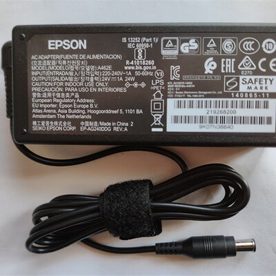 全新原厂原装爱普生DS-410  DS-530ll 535ii扫描仪电源线适配器