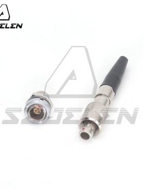 FVB连接器 3针插头插座适用 Zaxcom音频线Audio limited 时码线