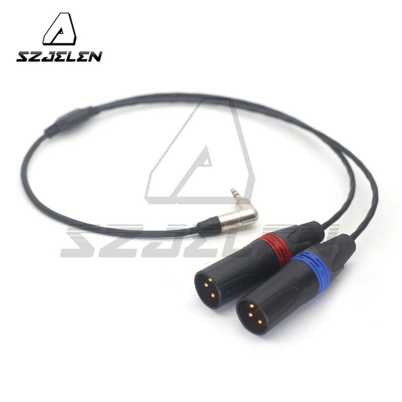 3.5 音频插头转双XLR 3 针 Atomos连接到 Zaxcom IFB 音频输出。