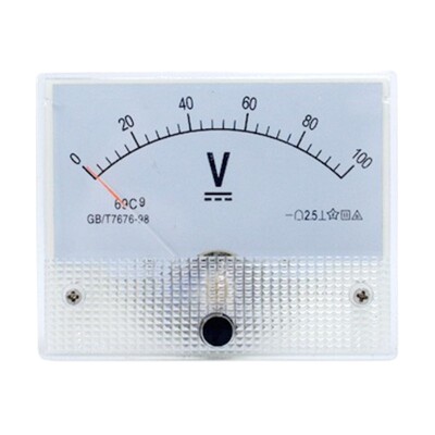 69C9指针式直流电压仪表50V10V100V150V250V300V500V伏特板表头