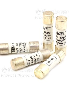 103802 STEGER 陶瓷保险丝10*38 2A/660V gG,价不准 替代DEMEX